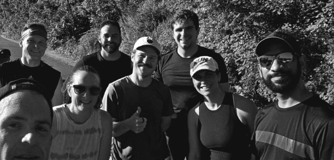 Sunny morning crew before heading out